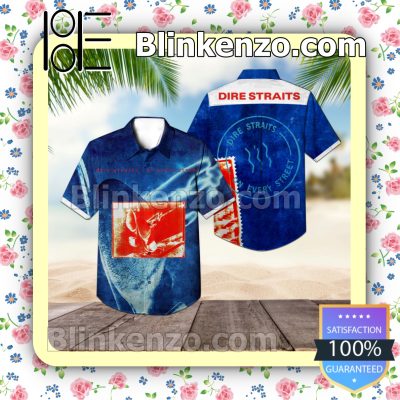 Dire Straits On Every Street Album Cover Style 2 Summer Beach Shirt