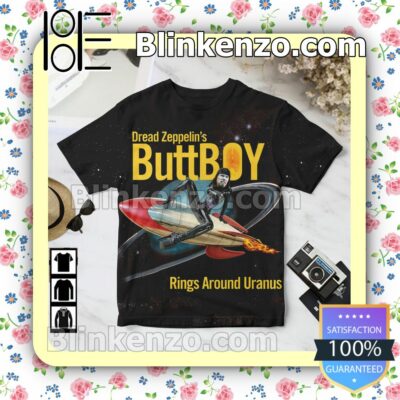 Dread Zeppelin Buttboy Rings Around Uranus Black Birthday Shirt