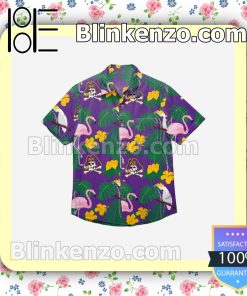 East Carolina Pirates Floral Short Sleeve Shirts a