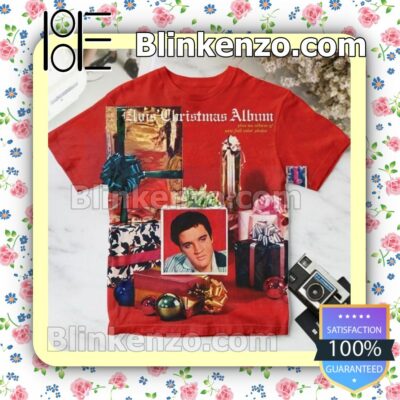 Elvis' Christmas Album Cover Red Gift Shirt