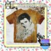 Elvis Presley Art Brownish Orange Custom T-Shirt