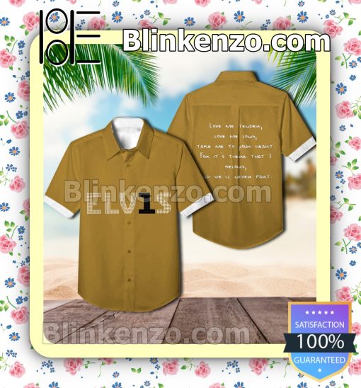 Elvis Presley Elv1s Album Cover Summer Beach Shirt