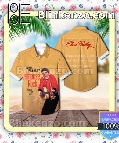 Elvis Presley Jailhouse Rock Single Cover Summer Beach Shirt