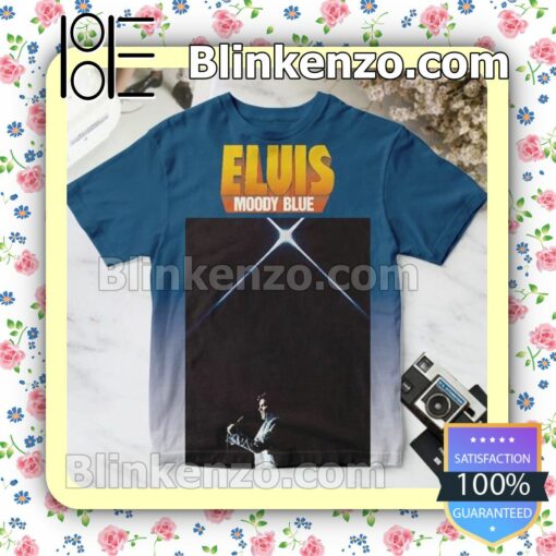 Elvis Presley Moody Blue Album Cover Custom T-Shirt