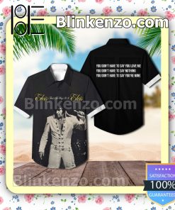 Elvis Presley That's The Way It Is Album Cover Black Summer Beach Shirt