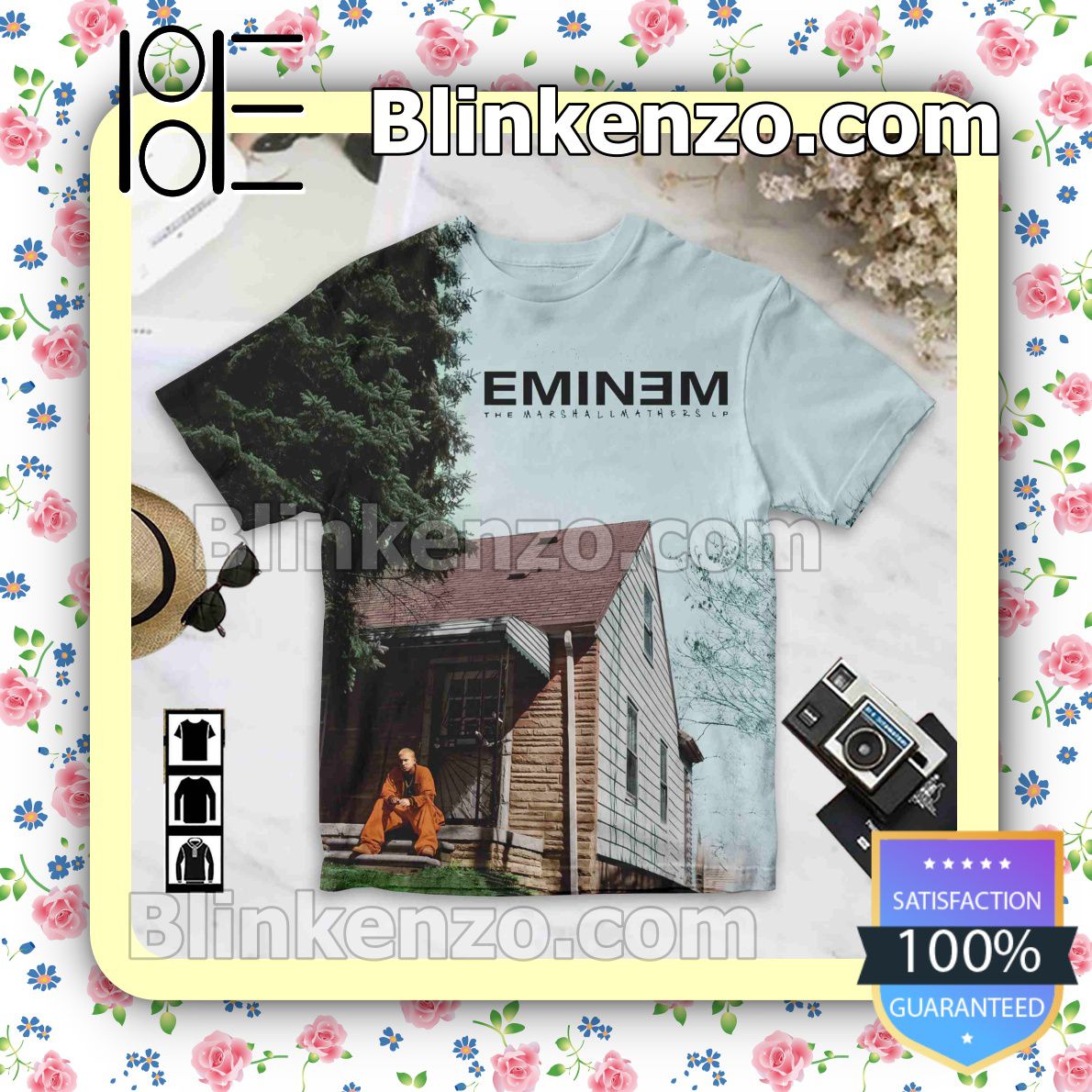 Free Eminem The Marshall Mathers Lp Album Cover Custom Shirt