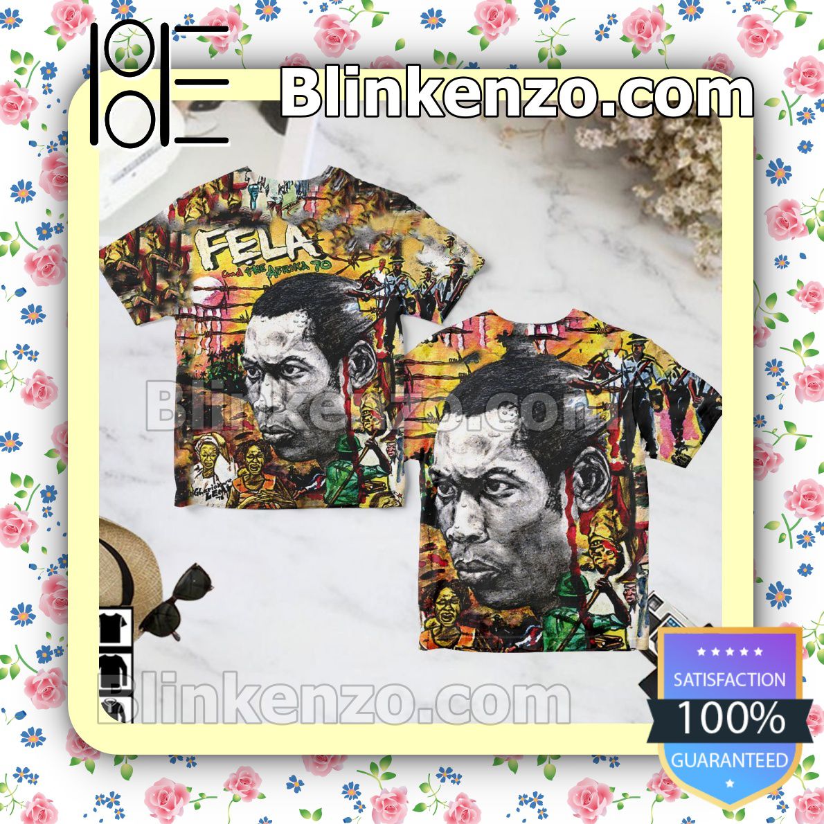 Review Fela Kuti  Sorrow Tears And Blood Album Cover Birthday Shirt