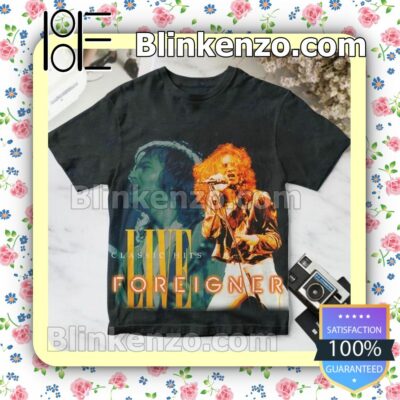 Foreigner Classic Hits Live Album Cover Custom T-Shirt