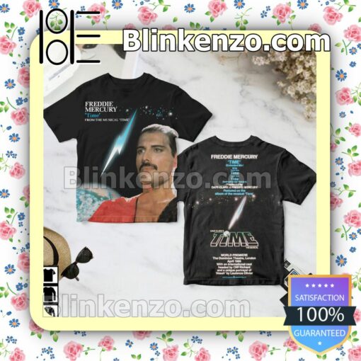 Freddie Mercury Time Album Cover Black Birthday Shirt