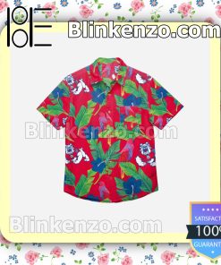 Fresno State Bulldogs Floral Short Sleeve Shirts a