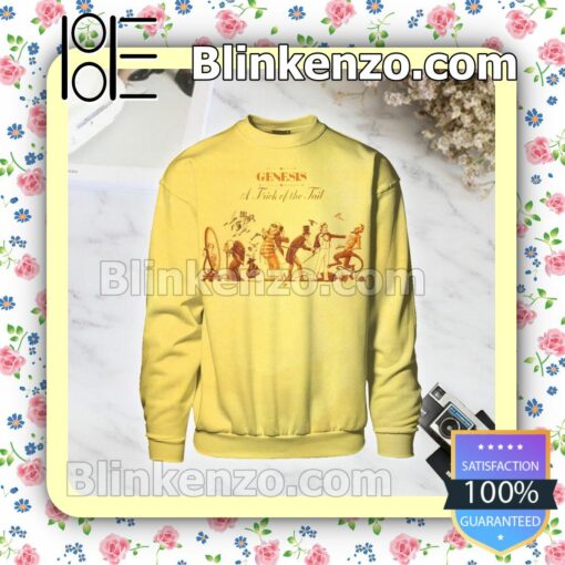 Genesis A Trick Of The Tail Album Cover Custom Long Sleeve Shirts For Women