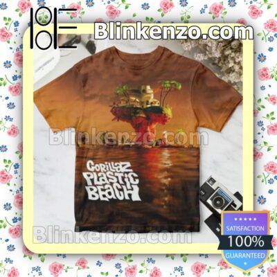 Gorillaz Plastic Beach Album Cover Gift Shirt