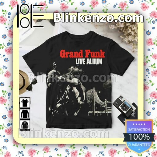 Grand Funk Railroad Live Album Cover Black Birthday Shirt