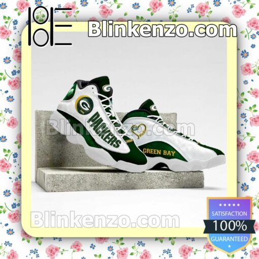 Green Bay Packers Black White Jordan Running Shoes