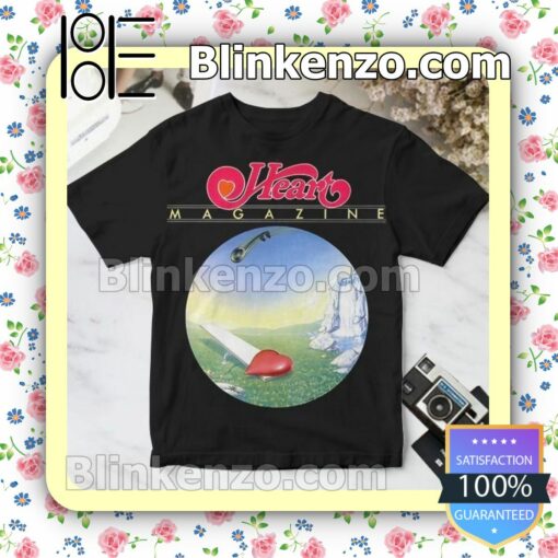 Heart Magazine Album Cover Black Custom Shirt