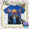 Helix Long Way To Heaven Album Cover Blue Custom T-Shirt