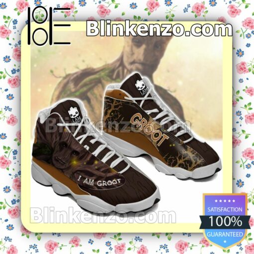 I Am Groot From Star Wars Brown Jordan Running Shoes
