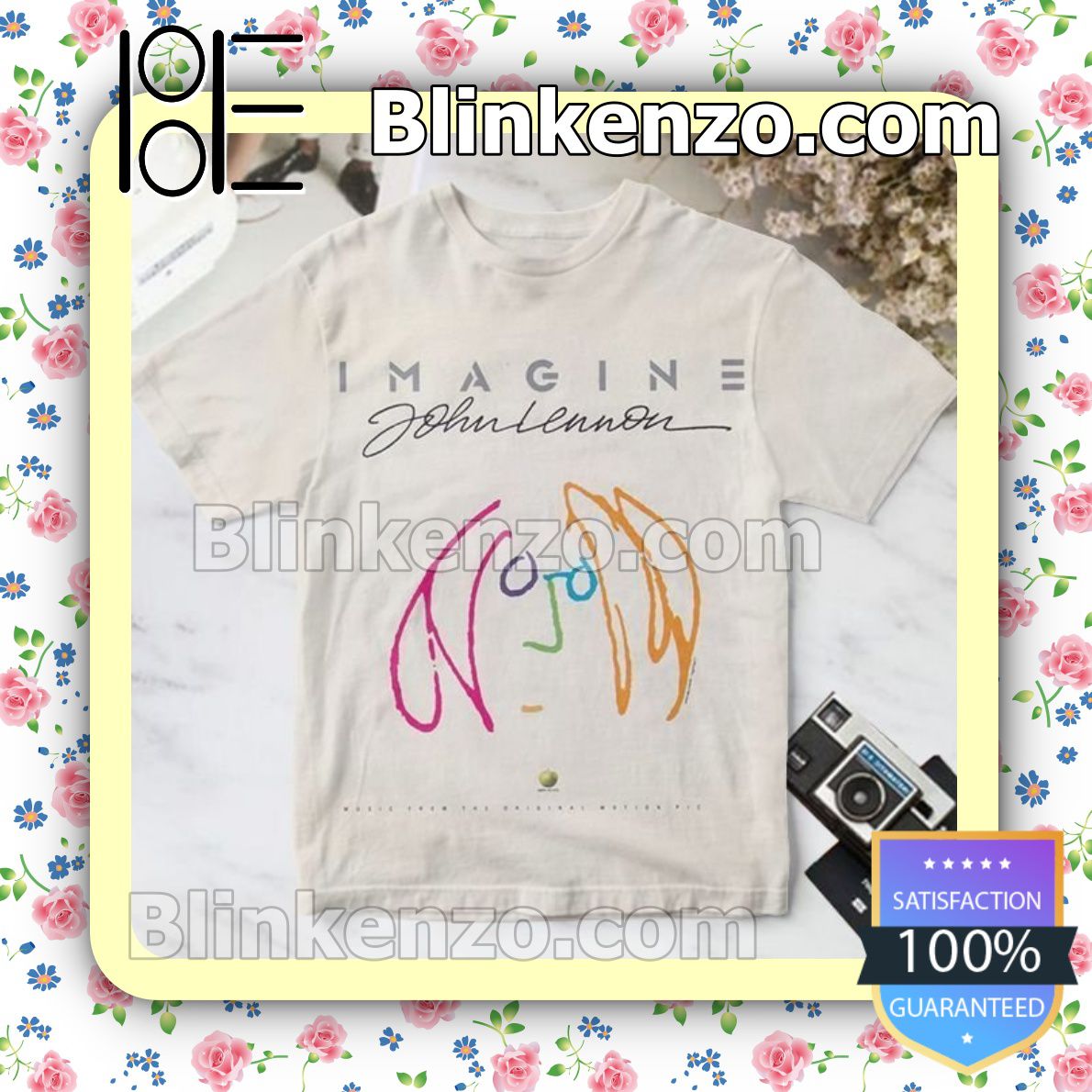 Limited Edition Imagine John Lennon Soundtrack Album Cover Custom Shirt