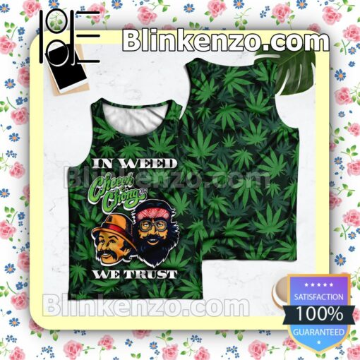 In Weed Cheech And Chong We Trust Tank Top Men