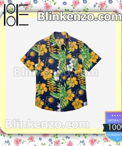 Indiana Pacers Floral Short Sleeve Shirts a