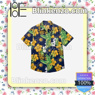 Indiana Pacers Floral Short Sleeve Shirts a