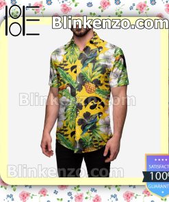 Iowa Hawkeyes Floral Short Sleeve Shirts