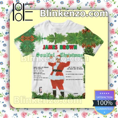 James Brown A Soulful Christmas Album Cover Custom T-Shirt