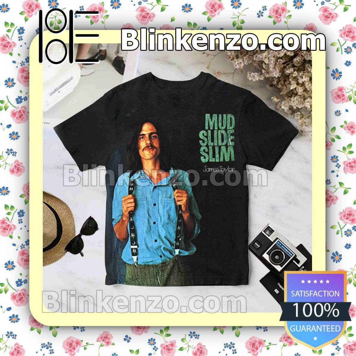 Excellent James Taylor Mud Slide Slim And The Blue Horizon Album Cover Custom Shirt