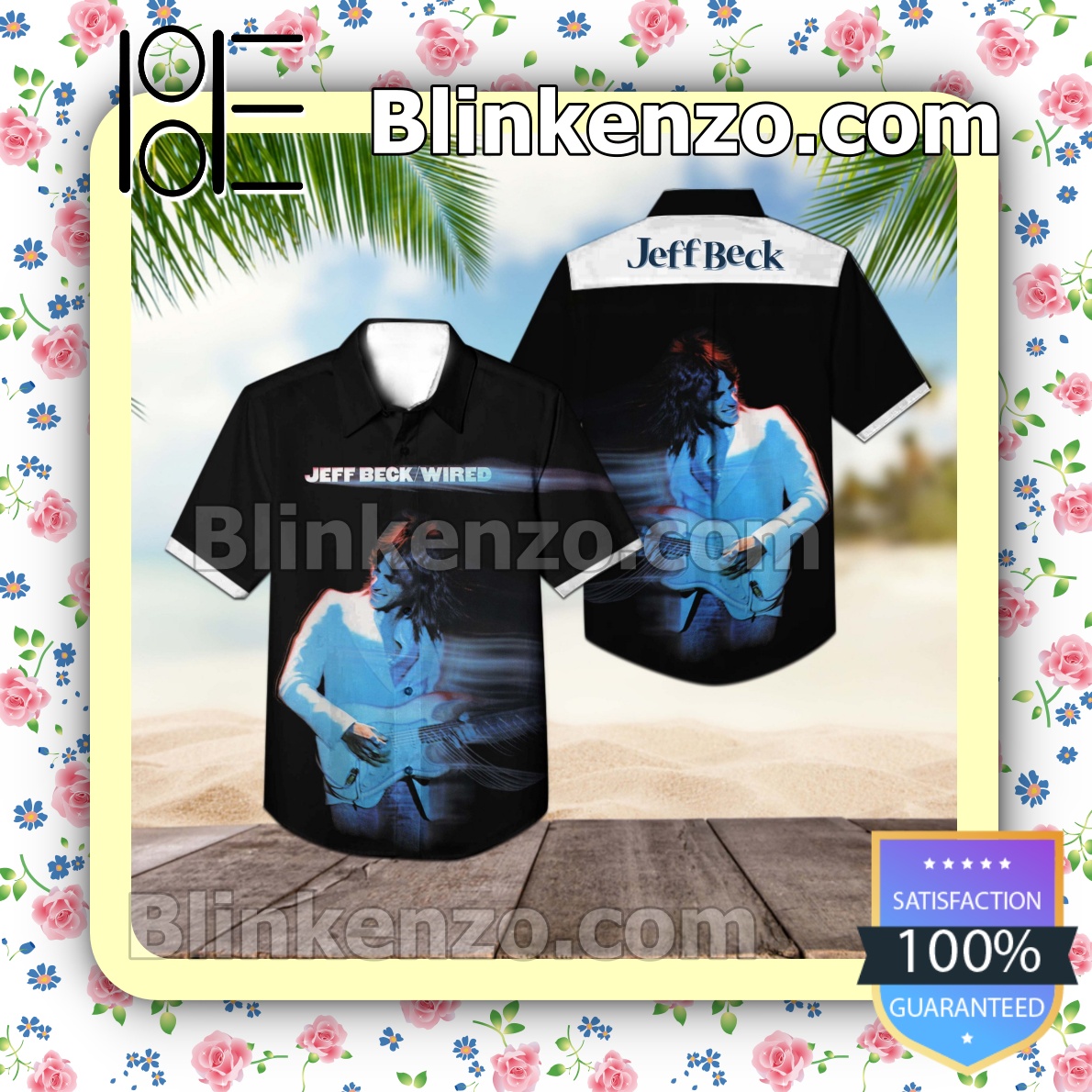 Jeff Beck Wired Album Cover Summer Beach Shirt