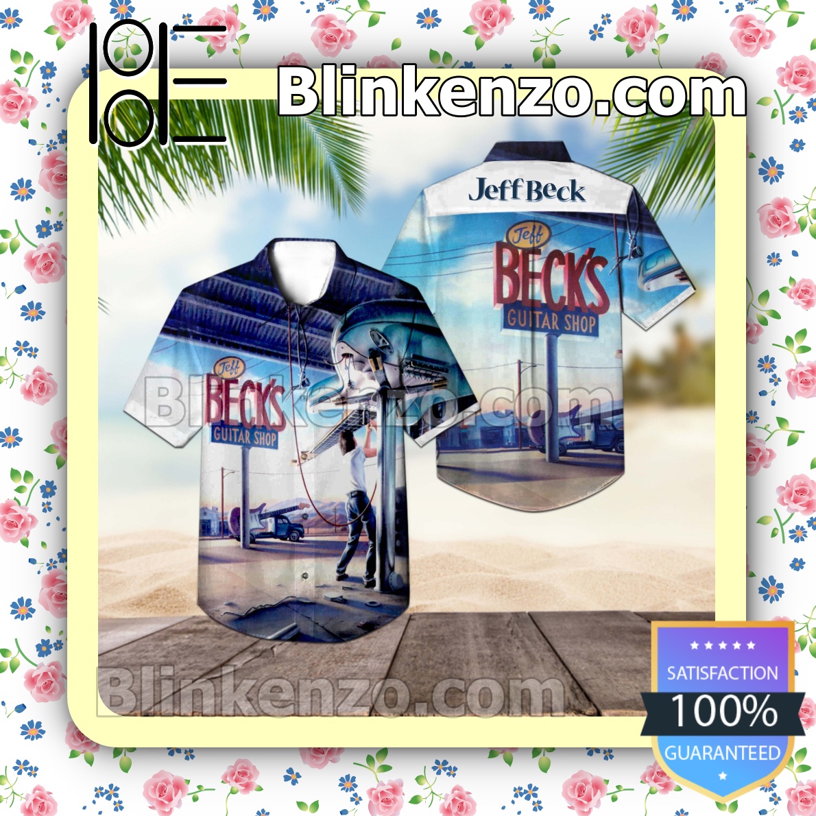Jeff Beck's Guitar Shop Album Cover Summer Beach Shirt