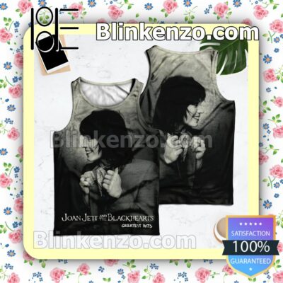 Joan Jett And The Blackhearts Greatest Hits Album Cover Tank Top Men