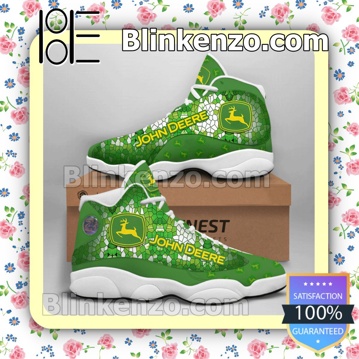 John Deere Green Jordan Running Shoes