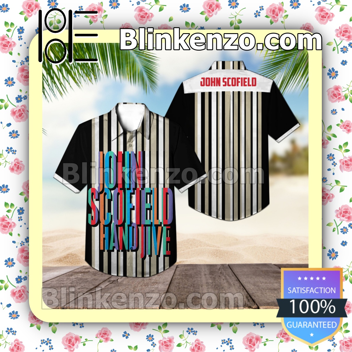 John Scofield Hand Jive Album Cover Summer Beach Shirt