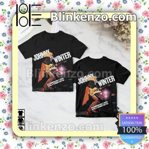Johnny Winter Captured Live Album Cover Birthday Shirt