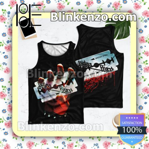 Judas Priest British Steel Album Cover Tank Top Men