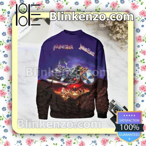 Judas Priest Painkiller Album Cover Purple Custom Long Sleeve Shirts For Women