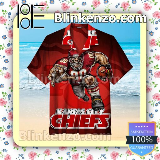 Kansas Chiefs Rugby Red Short Sleeve Shirt