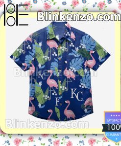 Kansas City Royals Floral Short Sleeve Shirts a