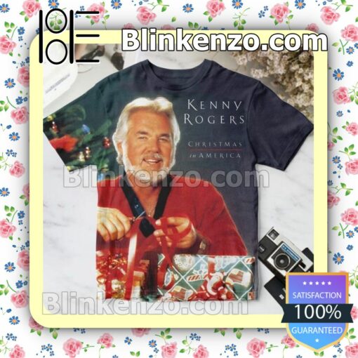 Kenny Rogers Christmas In America Album Cover Custom T-Shirt