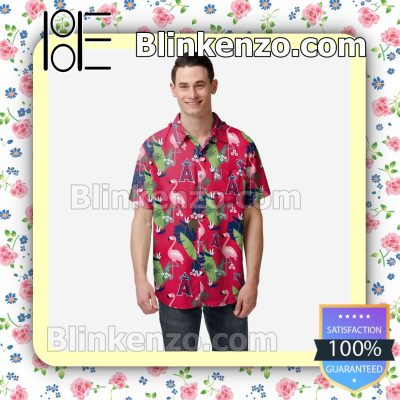 Los Angeles Angels Floral Short Sleeve Shirts