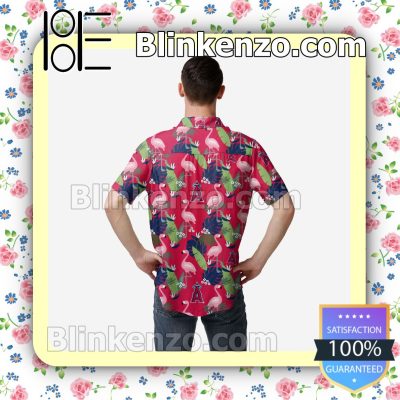 Los Angeles Angels Floral Short Sleeve Shirts a