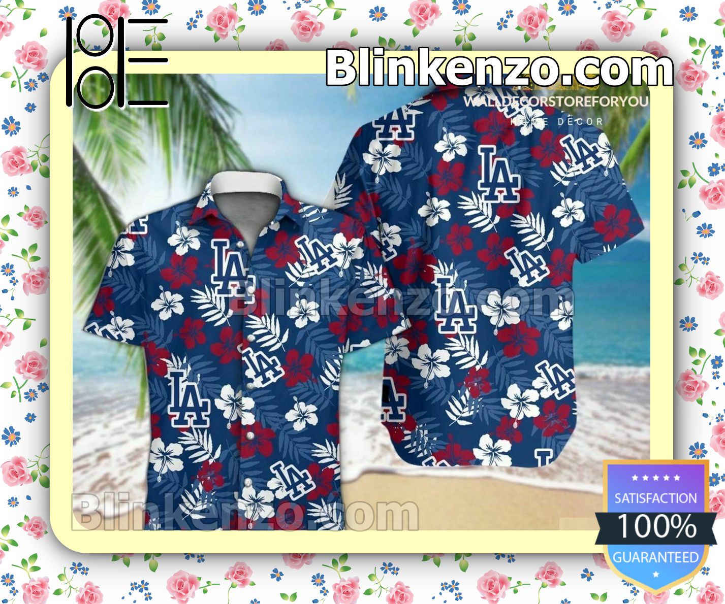 Los Angeles Dodgers MLB Hawaiian Shirt, Tropical Pattern Practical