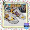 Los Angeles Lakers White Purple Jordan Running Shoes