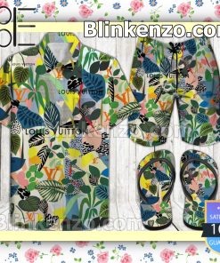Louis Vuitton Hockney Wallpaper Beach Shorts