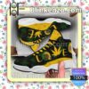 Love Sunflower Weed Yellow Black Jordan Running Shoes