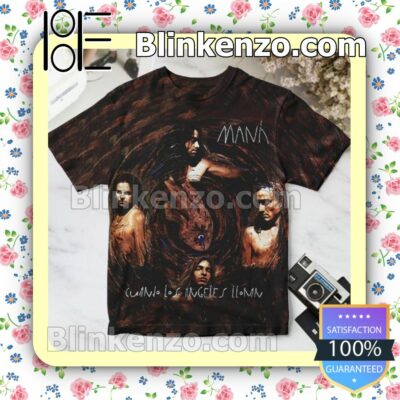 Maná Cuando Los Ángeles Lloran Album Cover Custom T-Shirt