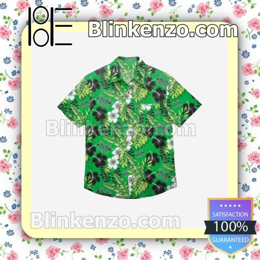 Marshall Thundering Herd Floral Short Sleeve Shirts a