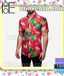 Maryland Terrapins Floral Short Sleeve Shirts