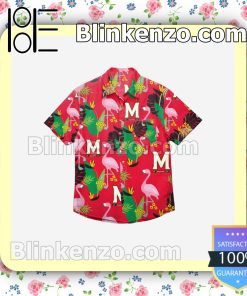 Maryland Terrapins Floral Short Sleeve Shirts a