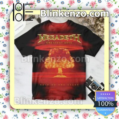 Megadeth Greatest Hits Back To The Start Album Cover Gift Shirt